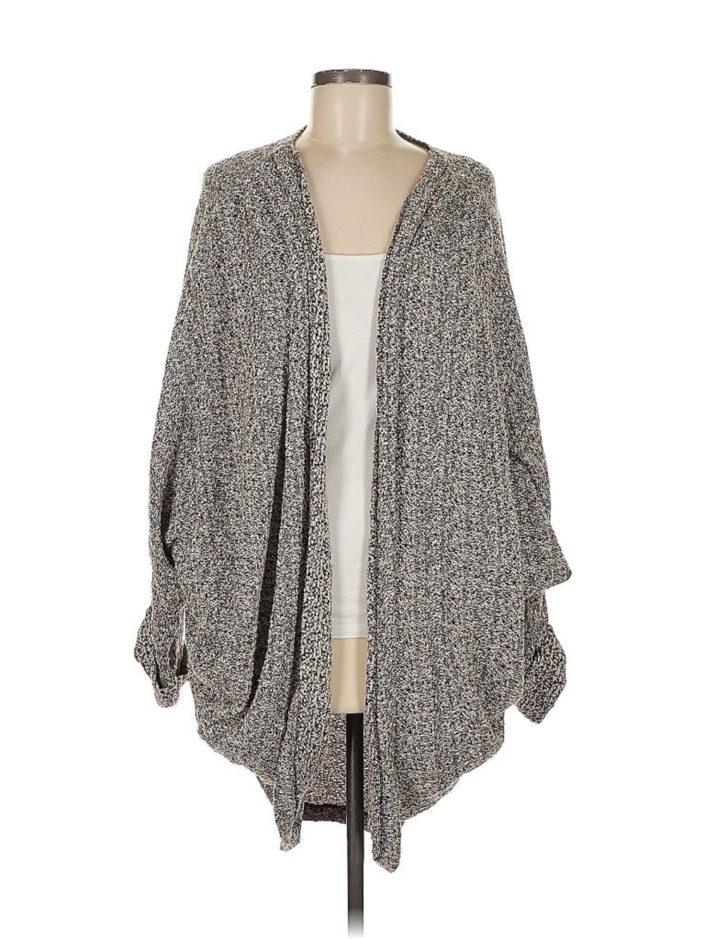 Original American Apparel Oversized Open Front Dolman Batwing Cardigan One Size